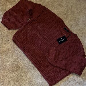 moon & madison Maroon Sweater